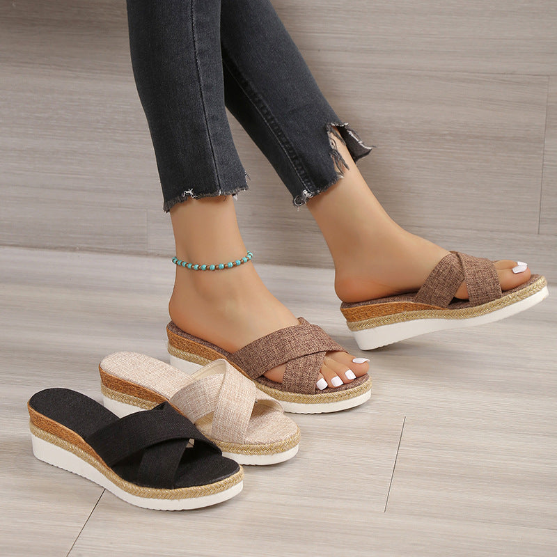 Orthopedic Balance Hemp Wedge Sandals - Summer Uniqueness