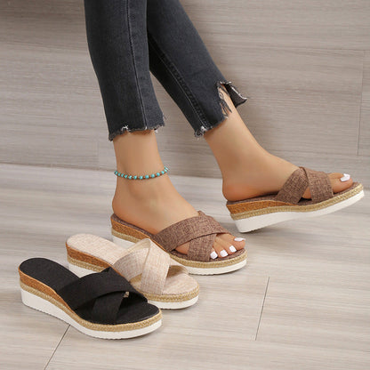 Orthopedic Balance Hemp Wedge Sandals - Summer Uniqueness