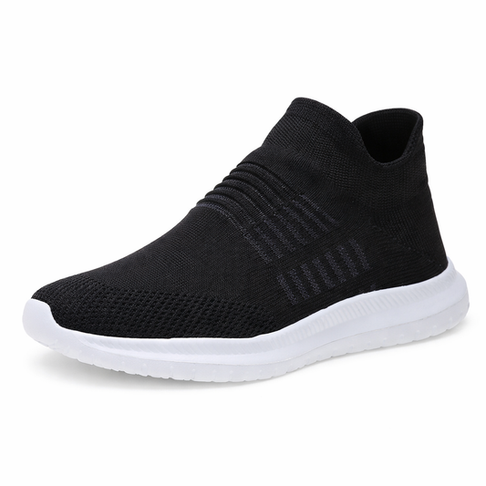 Orthopedic Knit Slip-On Sneakers – Lightweight Breathable Comfort Walking Shoes