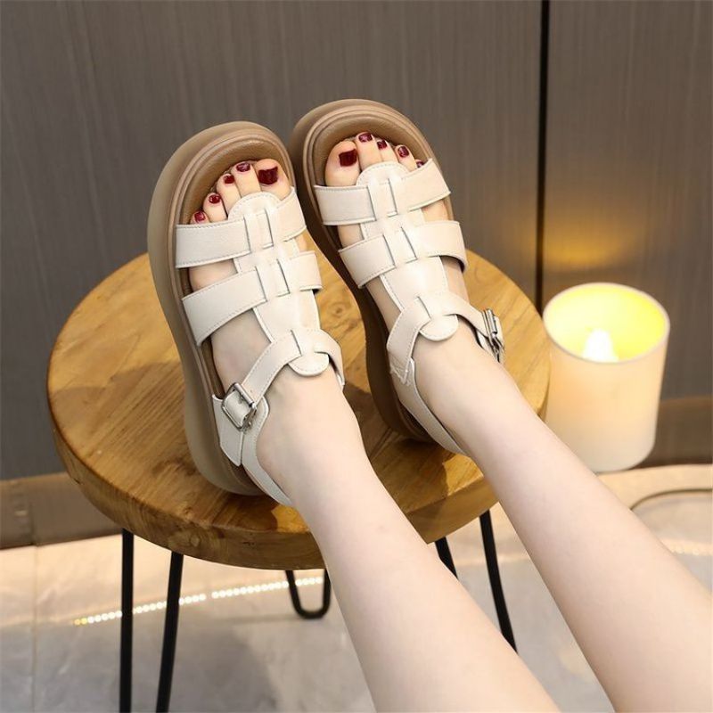 Orthopedic Balance | Chunky Platform Buckle Strap Sandals