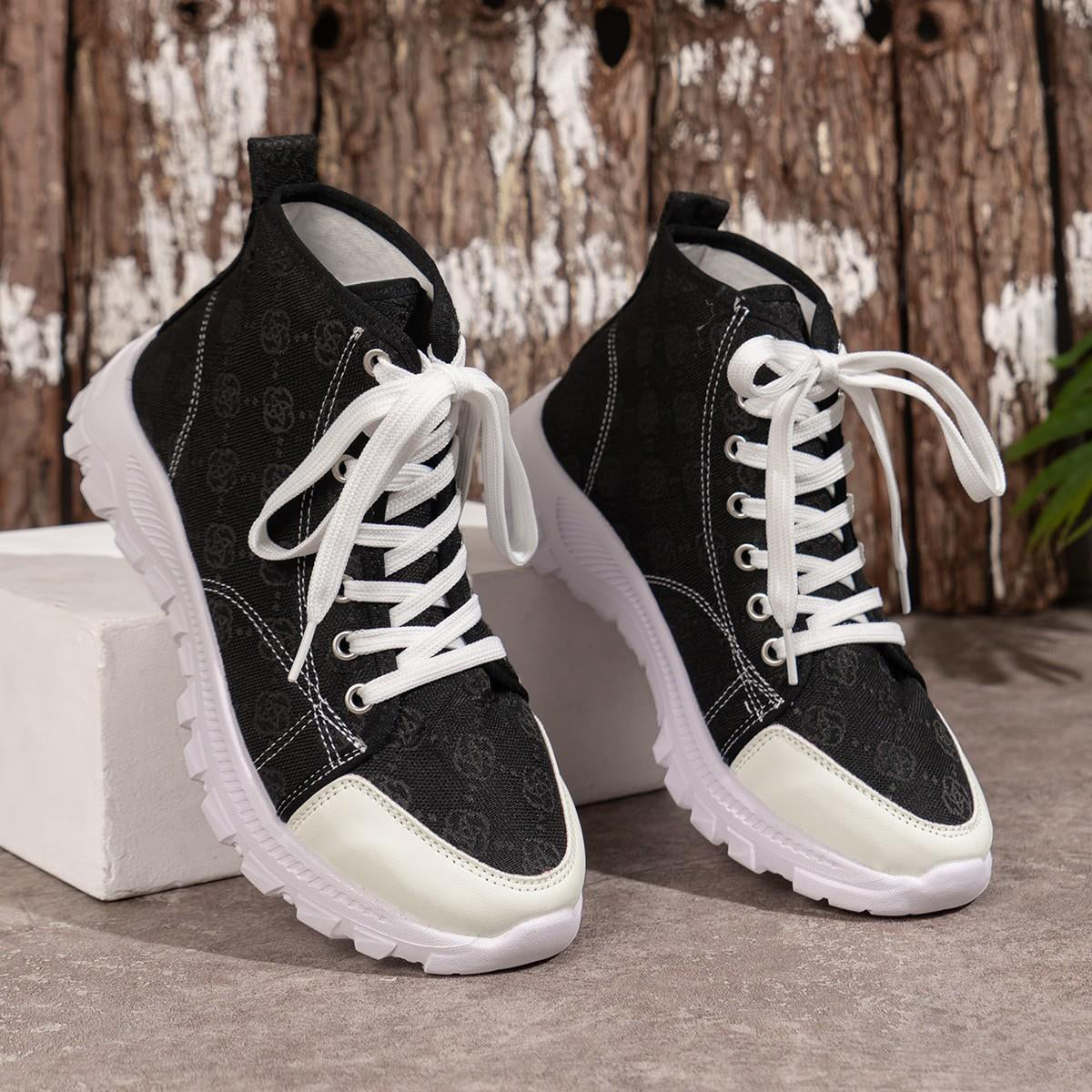 Rose | Casual Lace-Up Ankle Sneakers