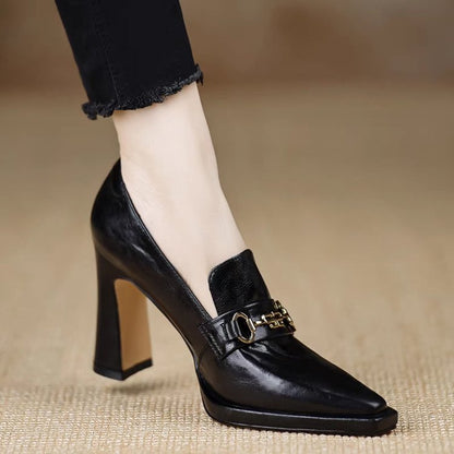 Orthopedic Balance Retro Chunky Heeled Professional Pumps