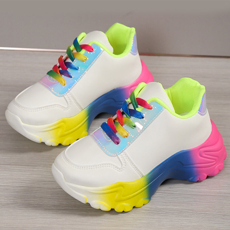 Orthopedic Balance Rainbow Sports Sneakers - Unique Style And Comfort