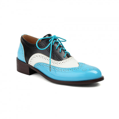 Orthopedic Balance | Colorblock Lace-Up Oxford Shoes