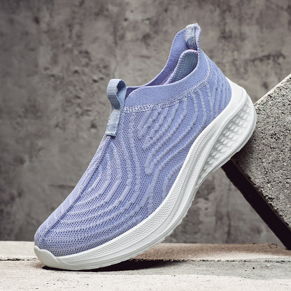 Orthopedic Balance Women’s Mesh Slip-On Sneakers – Breathable Lightweight Walking Shoes