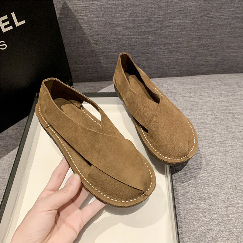 Orthopedic Balance Round-Toe Roman Sandals - Comfort And Style