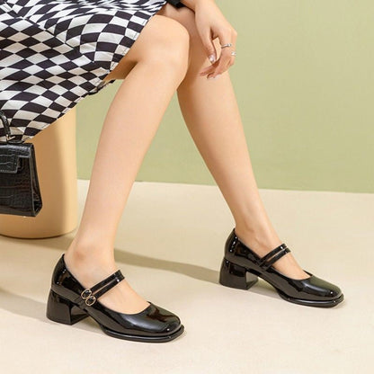 Orthopedic Balance Mary Jane Heeled Shoes, French Style For Spring