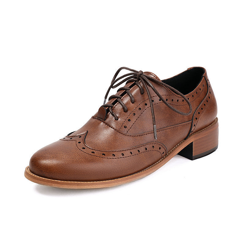 Orthopedic Balance Retro Oxfords - Lace-Up Comfort Shoes