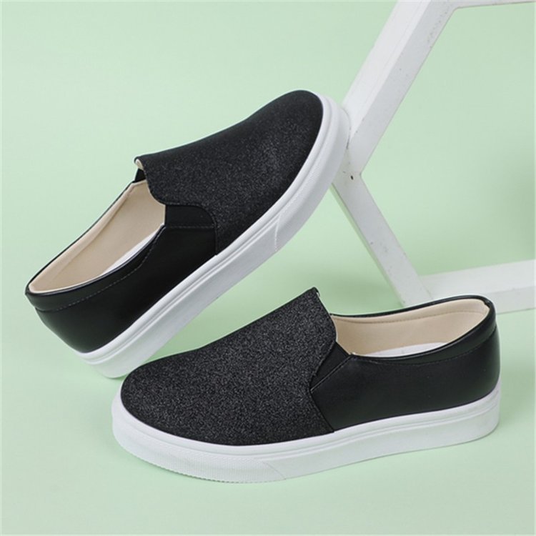 Orthopedic Balance Round-Toe Flat Shoes With Sequins - Unique Elegance