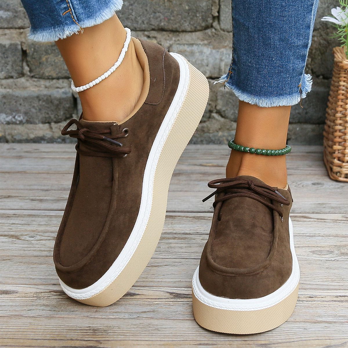 Genevieve | Women’s Orthopedic Suede Casual Platform Shoes