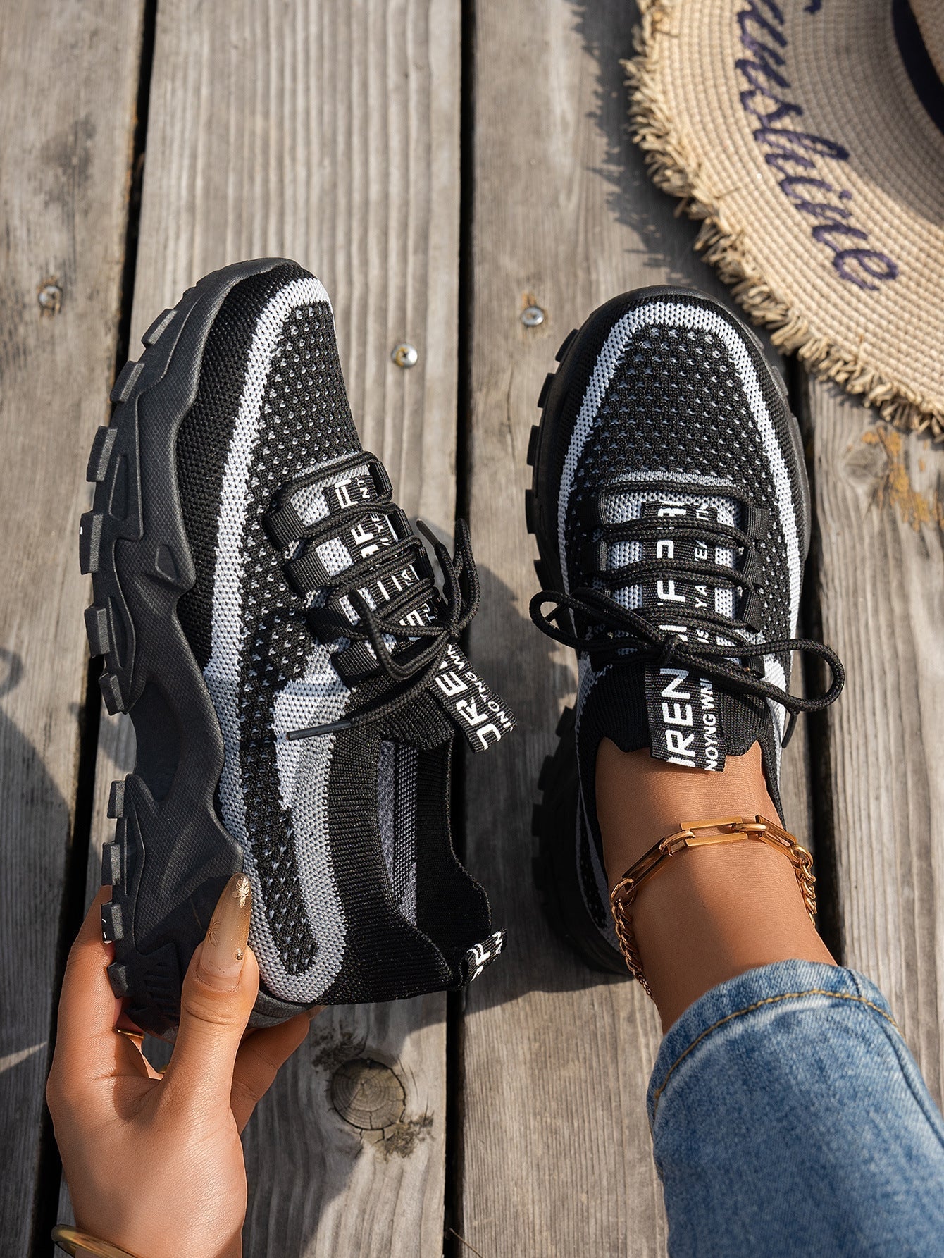 Orthopedic Balance Flyknit Mesh Sneakers - Unique Comfort And Style