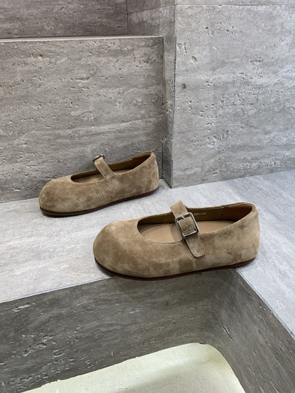 Orthopedic Balance Mary Jane Shoes - Leather Buckle Comfort