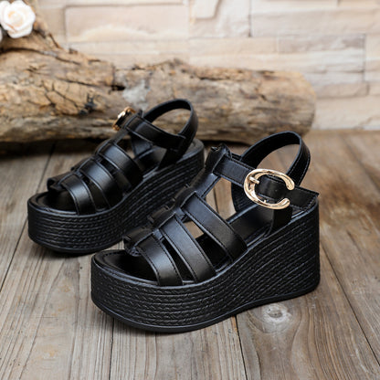 Emberly | Women’s Orthopedic Gladiator Platform Wedge Sandals