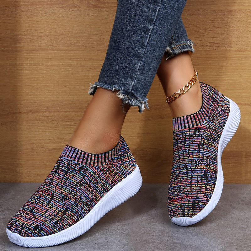 Orthopedic Balance Stripe Knit Shoes: Unique And Comfortable For Everyone