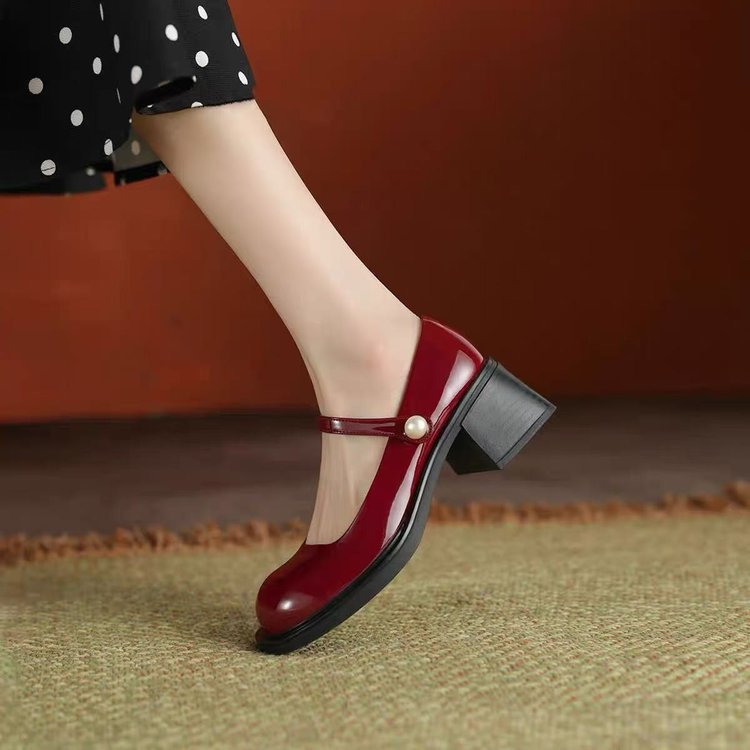 Orthopedic Balance Mary Jane Leather Shoes - Vintage Comfort