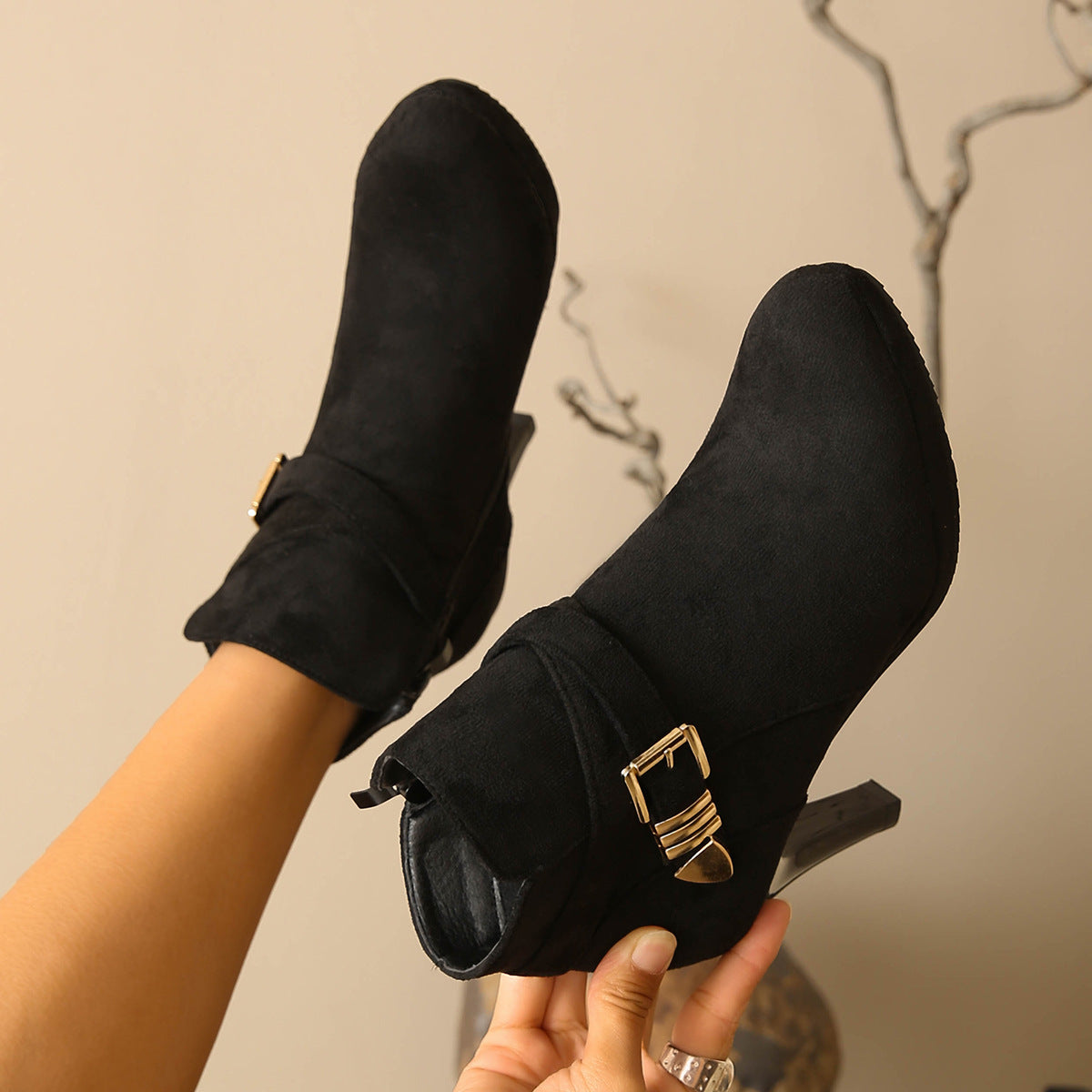 Orthopedic Balance Plus Size Stiletto Boots - Supportive Fit