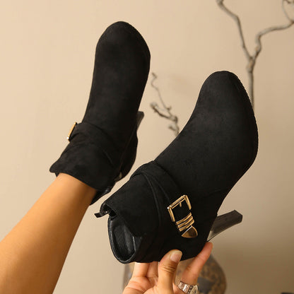 Orthopedic Balance Plus Size Stiletto Boots - Supportive Fit