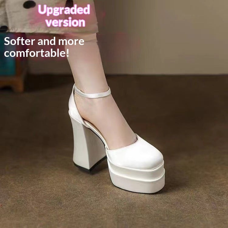 Orthopedic Balance Ultra-High Mary Jane Heeled Shoes For Petite Women