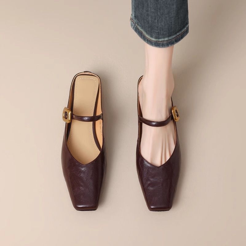 Orthopedic Balance | Square Toe Mary Jane Ballet Flats