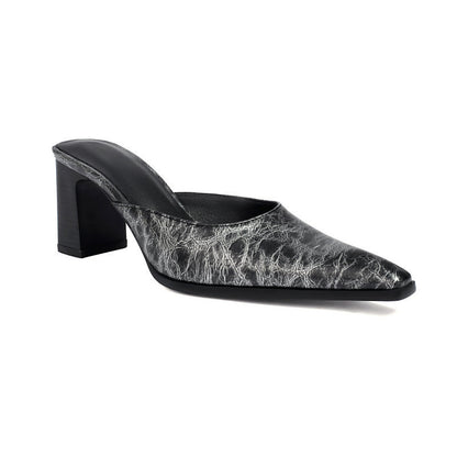 Ezrielle | Women’s Orthopedic Vintage Mule Block Heels
