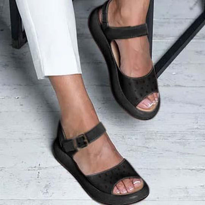 Josie | Women’s Orthopedic Mary Jane Comfort Flats with Adjustable Strap
