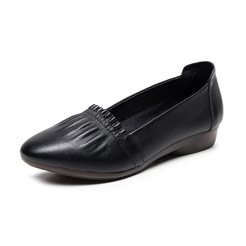 Orthopedic Balance Flat Shoes In Genuine Leather, Unique Elegance