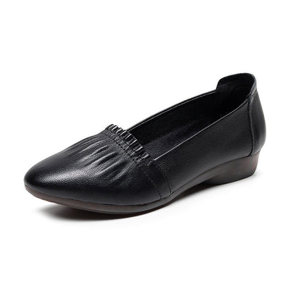 Orthopedic Balance Flat Shoes In Genuine Leather, Unique Elegance