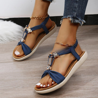 Orthopedic Balance Jewel Accent Comfort Sandals