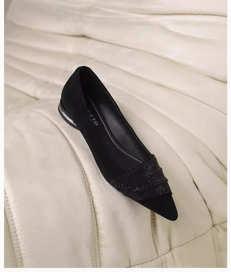 Orthopedic Balance | Pointed Toe Colorblock Ballet Flats
