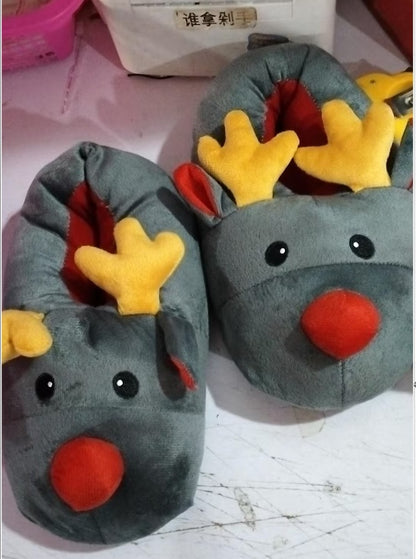 Elk | Christmas Shoes Cute Elk Home comfort Slippers