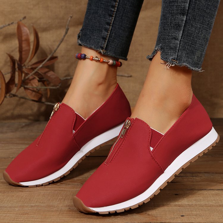 Orthopedic Balance Zip Loafers - Non Slip Comfort Shoes