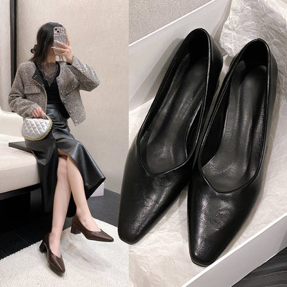 Orthopedic Balance Square Toe Mid-Heel Shoes - Comfort Fit