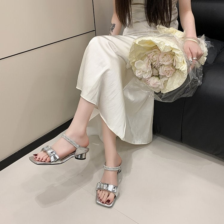 Orthopedic Balance | Studded Strap Platform Slide Sandals
