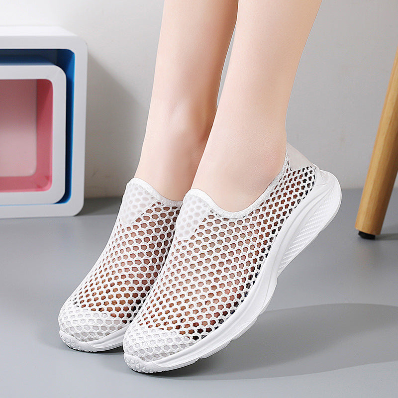 Orthopedic Balance | Breathable Rhinestone Mesh Slip-On Sneakers
