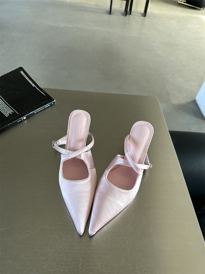 Orthopedic Balance Pointed-Toe Slingback Heels