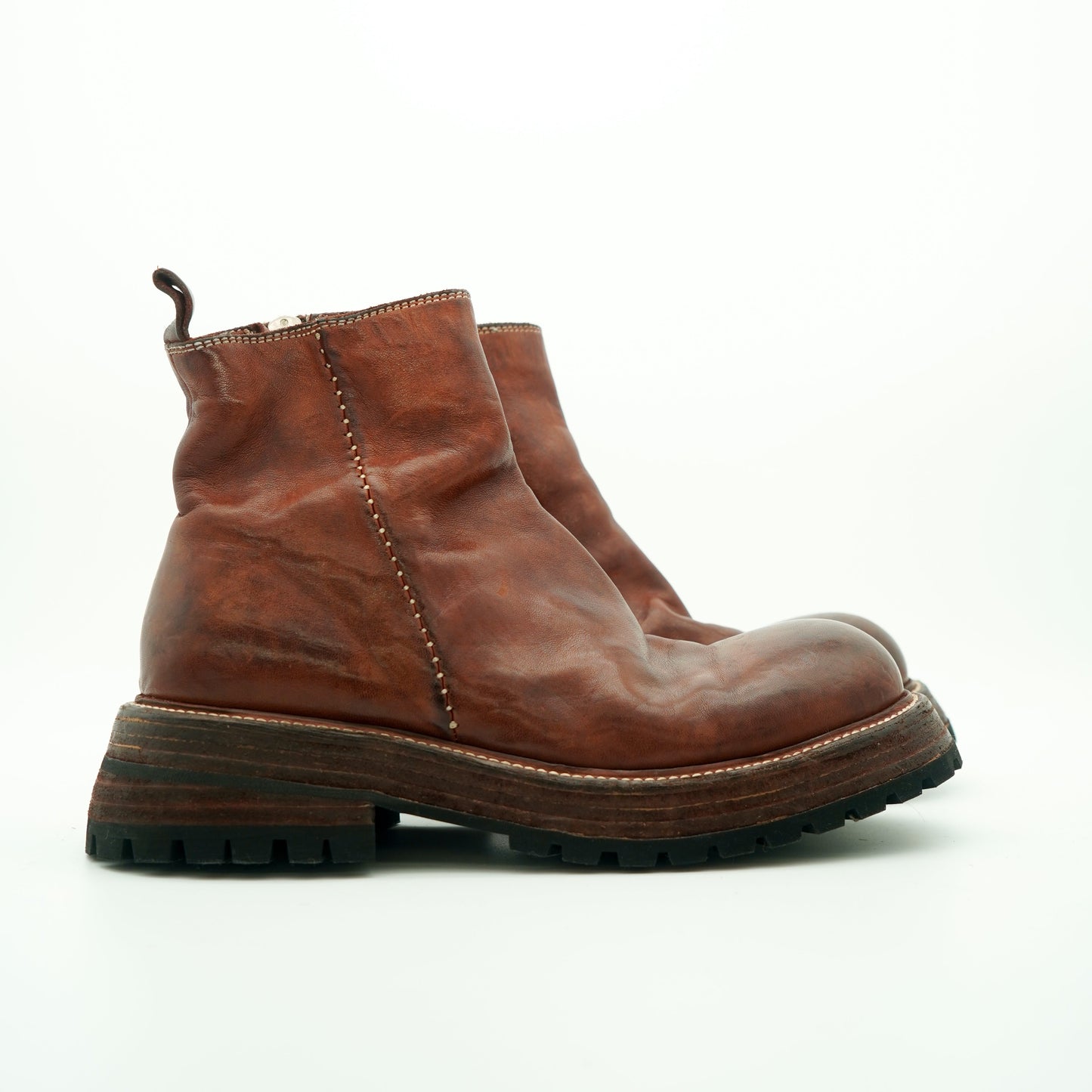 Alexander | Vintage Brown Leather Ankle Boots