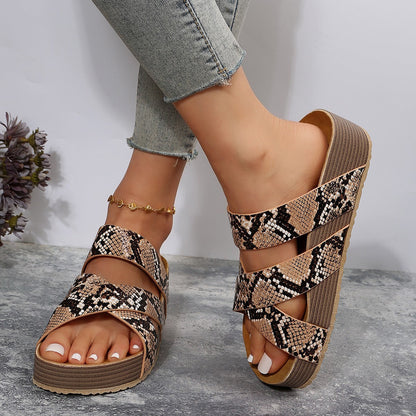 Orthopedic Balance Summer Sandals With Braided Straps - Unique And Elegant