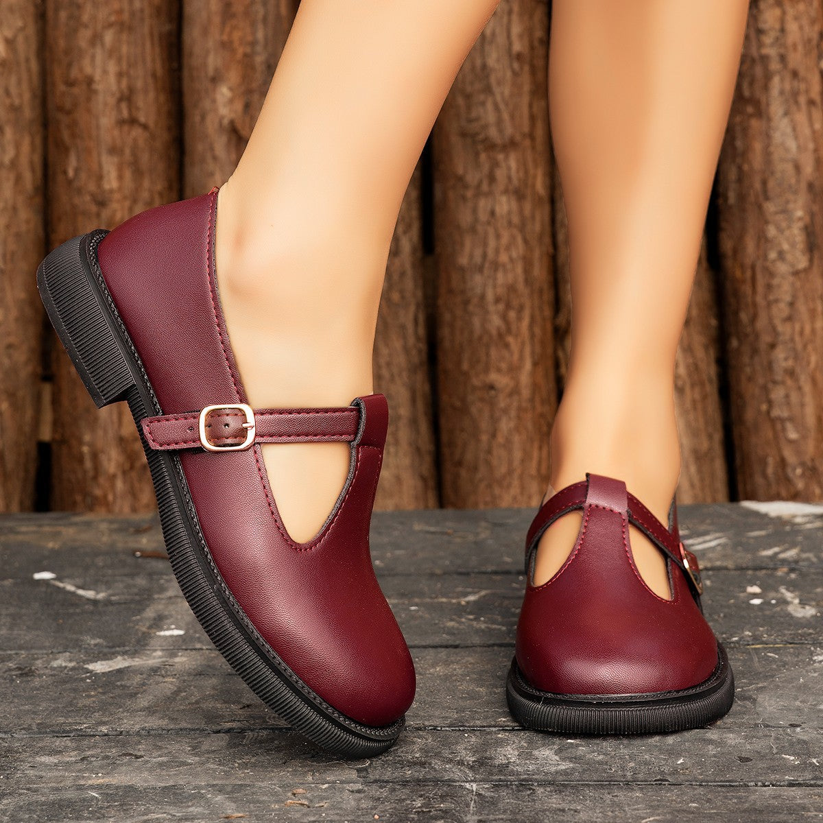 Orthopedic Balance | Classic Mary Jane Strap Loafers