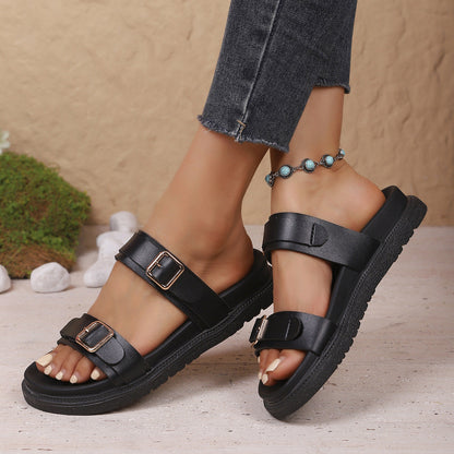 Orthopedic Balance Sandals - Thick Sole Buckle Comfort