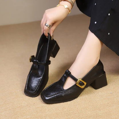 Orthopedic Balance Chunky Heel Mary Jane - Retro Comfort