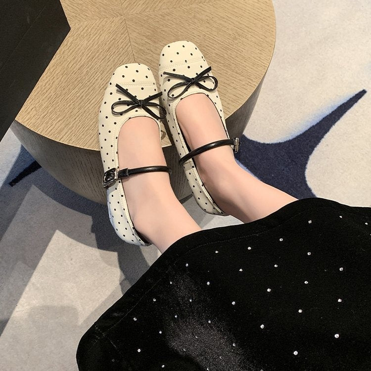 Orthopedic Balance | Metallic Mary Jane Ballet Flats