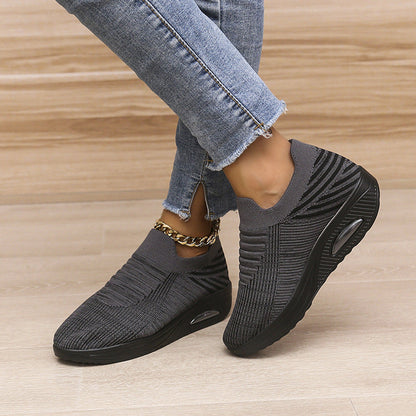 Orthopedic Balance Lightweight And Breathable Striped Mesh Shoes