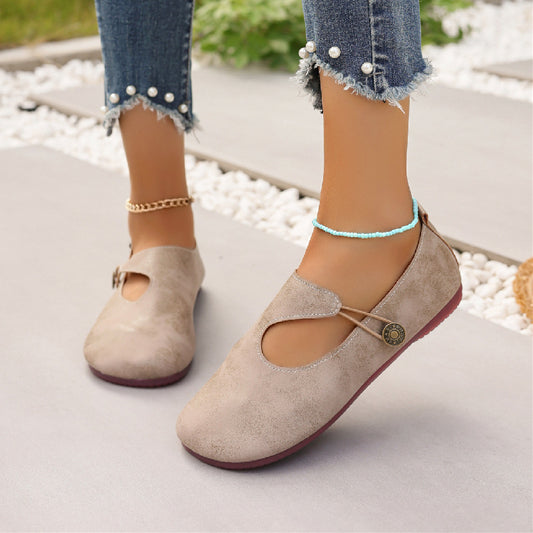 Orthopedic Balance Women’s Vintage Mary Jane Flats – Soft Comfort Everyday Walking Shoes