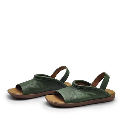 Orthopedic Balance Soft Leather Roman Sandals For A Unique Style