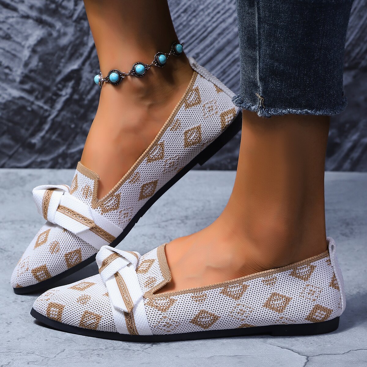 Orthopedic Balance Comfortable Non-Slip Knotted Loafers