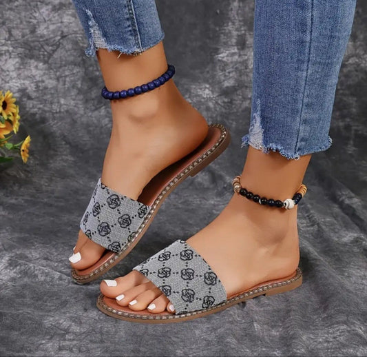 Orthopedic Balance Floral Flat Sandals - Comfort And Unique Style