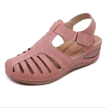 Orthopedic Balance Plus Size Retro Wedge Sandals - Comfort And Style