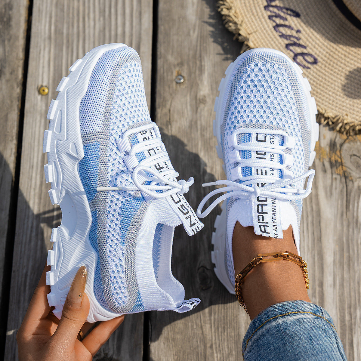 Orthopedic Balance Flyknit Mesh Sneakers - Unique Comfort And Style
