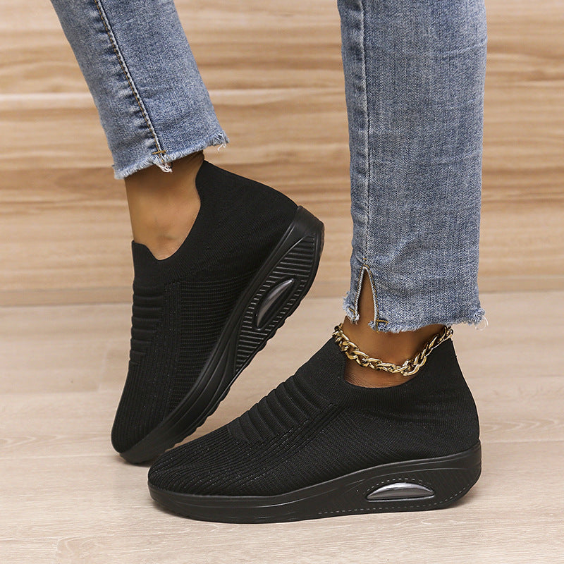 Orthopedic Balance Lightweight And Breathable Striped Mesh Shoes