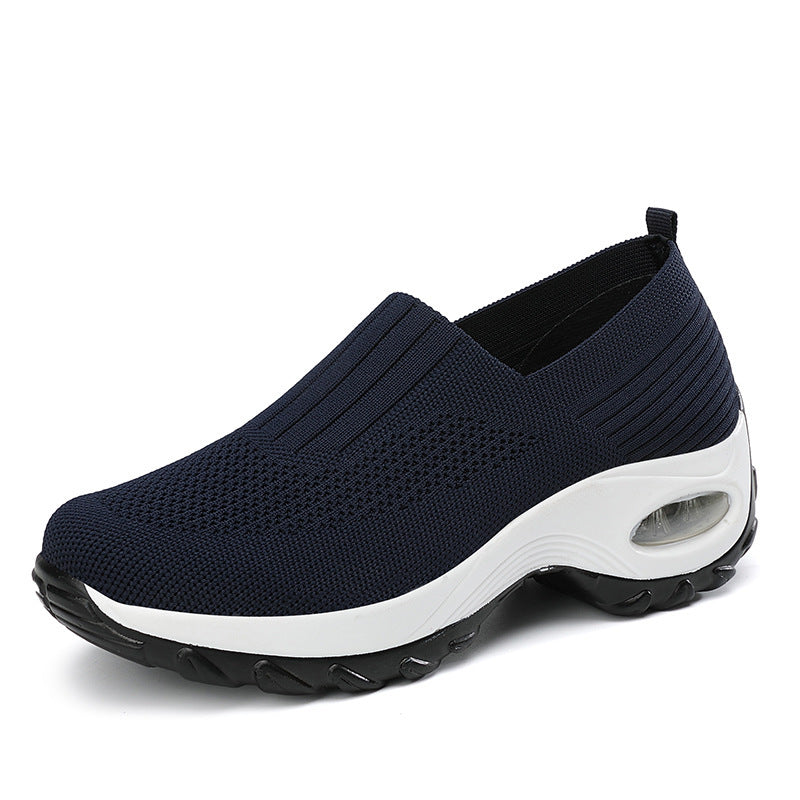 Orthopedic Balance Women’s Air Cushion Slip-On Sneakers – Lightweight Support Walking Shoes